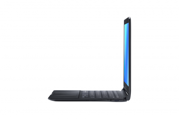 Das Notebook ist au&szlig;erdem dicker und schwerer. (Bild: Samsung)